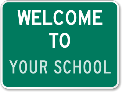 K-3309: Add your own text to these School Parking Signs