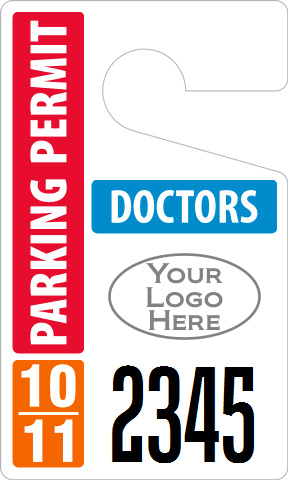 Plastic ToughTags™ for Doctors Parking Permits