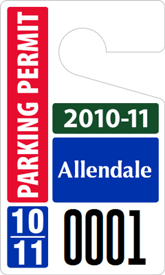 Plastic ToughTags™ Parking Permit Template
