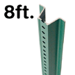 Municipal U-Channel Sign Post - 8' tall