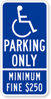 California Combination Handicap Parking Sign