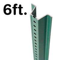 Standard U-Channel Sign Post - 6' tall