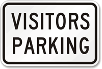 Visitors Parking Sign