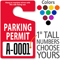 ToughTag™ Standard Sized Rearview Mirror Parking Passes