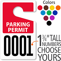 ToughTag™ Standard Sized Rearview Mirror Parking Passes