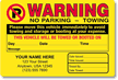 Warning  Please Move Vehicle Avoid Towing Stickers