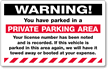Removable Parking Violation Stickers