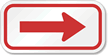 Arrow Sign (red)