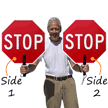 Stop: Stop Double Sided Sign w/ Foam Handle