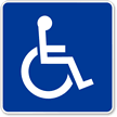 Large Handicapped symbol Sign
