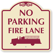 No Parking Fire Lane Sign