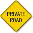 Private Road Sign