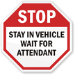 Stop: Visitors Must Report to Main Office Sign