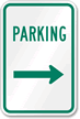 Parking Sign (right arrow)