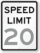 Custom Speed Limit 18 in. x 24 in. Parking Sign