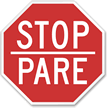 Stop Pare Reflective Aluminum STOP Sign