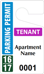 Plastic ToughTags™ for Apartment Parking Permits