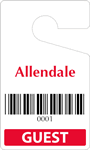Plastic ToughTags™ for Bar-Coded Parking Permits