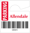 Plastic ToughTags™ for Bar-Coded Parking Permits