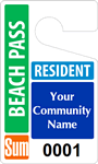 Plastic ToughTags™ for Beach Parking Permits