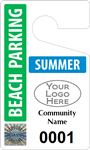Plastic ToughTags™ for Beach Parking Permits