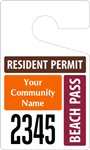 Plastic ToughTags™ for Beach Parking Permits