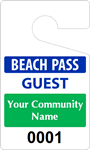 Plastic ToughTags™ for Beach Parking Permits