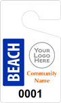 Plastic ToughTags™ for Beach Parking Permits