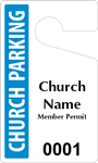 Plastic ToughTags™ for Church Parking Permits