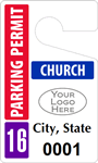 Plastic ToughTags™ for Church Parking Permits