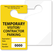ValueTag™ Standard Rearview Mirror Hang Tag, Yellow