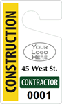 Plastic ToughTags™ for Contractor Parking Permits