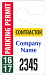 Plastic ToughTags™ for Contractor Parking Permits