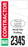 Plastic ToughTags™ for Contractor Parking Permits