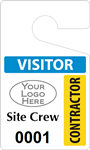 Plastic ToughTags™ for Contractor Parking Permits