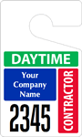 Plastic ToughTags™ for Contractor Parking Permits
