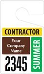 Plastic ToughTags™ for Contractor Parking Permits