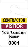 Plastic ToughTags™ for Contractor Parking Permits