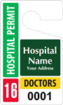 Plastic ToughTags™ for Doctors Parking Permits