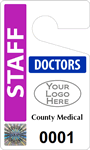 Plastic ToughTags™ for Doctors Parking Permits