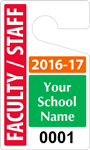 Plastic ToughTags™ for Faculty Parking Permits