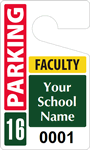 Plastic ToughTags™ for Faculty Parking Permits