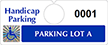 Plastic ToughTags™ Parking Permits, Horizontal