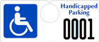 Plastic ToughTags™ Parking Permits, Horizontal