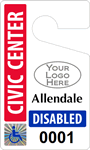 Plastic ToughTags™ for Handicapped Parking Permits