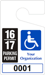 Plastic ToughTags™ for Handicapped Parking Permits