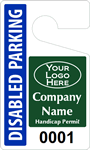Plastic ToughTags™ for Handicapped Parking Permits