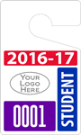 Plastic ToughTag™ for High School Parking Permits