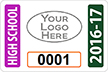 High School Window Decal 2 in. x 3 in.