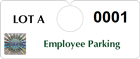 Plastic ToughTags™ Parking Permits, Horizontal